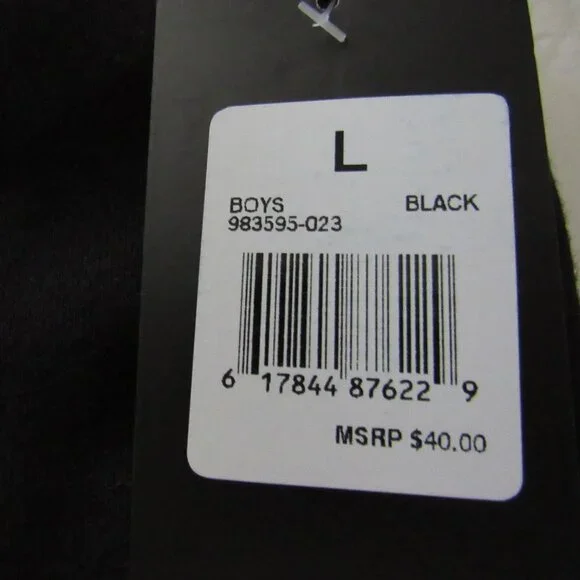 Hurley Fleece Sweatpants Size Large 16-18 Boys Black Jogger Warm - Picture 5 of 6